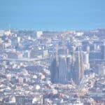 Spectacular views of La Sagrada Familia from Tibidabo