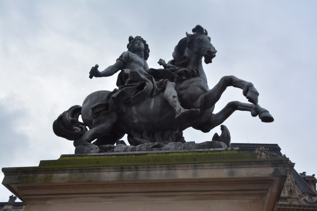 View of Louis XIV on Horseback on a walking tour of Paris