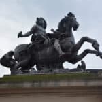 View of Louis XIV on Horseback on a walking tour of Paris