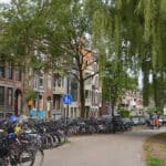 Bicycles and scooters. A way of life in Rotterdam.