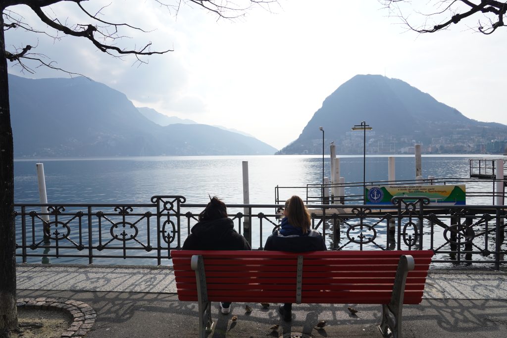 Lake Lugano is a glacial lake which is situated on the border between southern Switzerland and northern Italy.