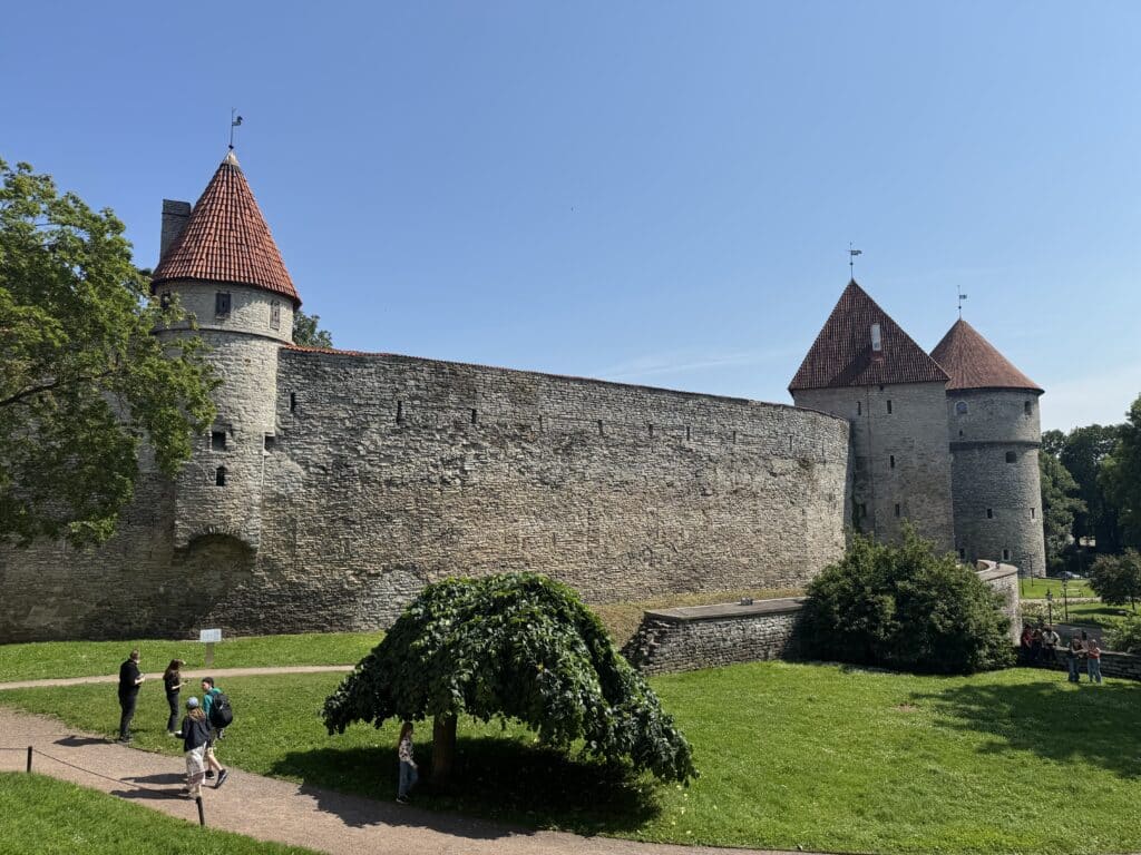 Estonia medieval city wall and towers