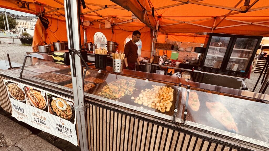 Kauppatori outdoor food and market tents