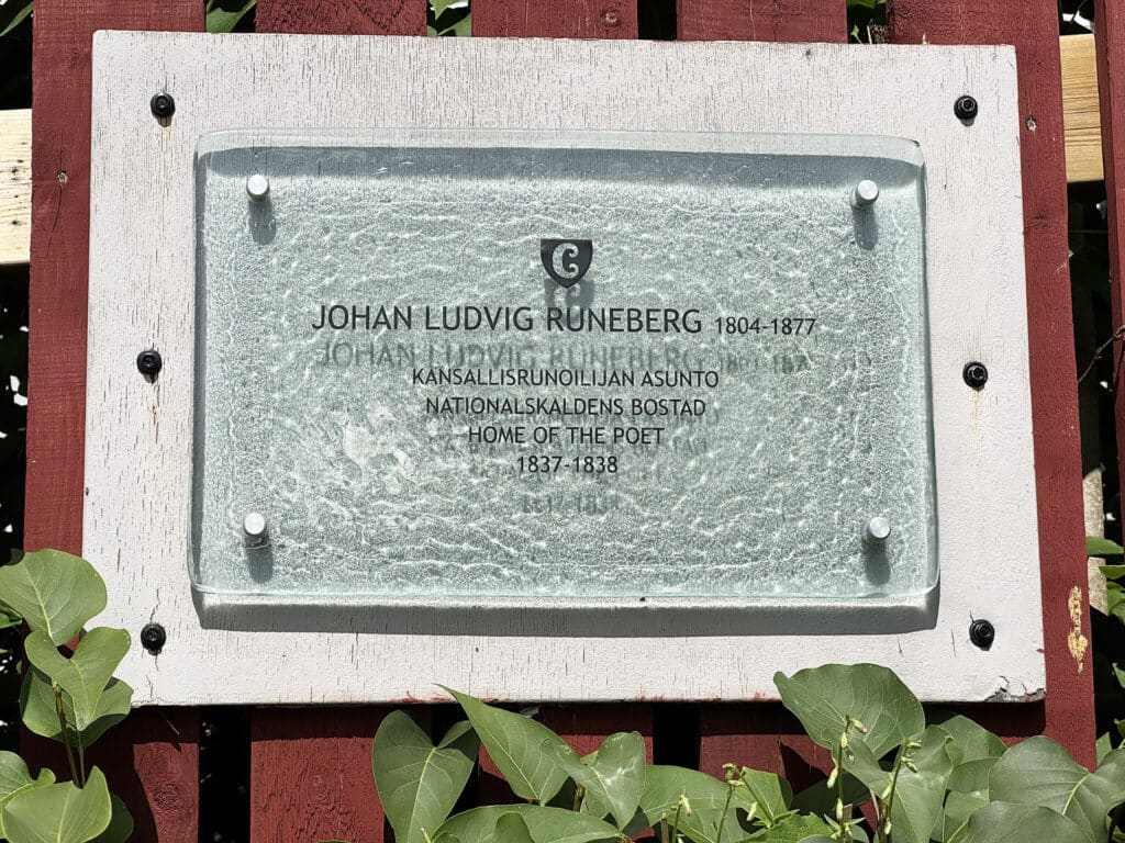 Runeberg memorial plaque
