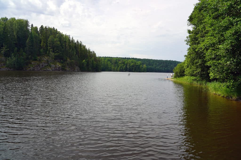 Nuuksio lake fisherman