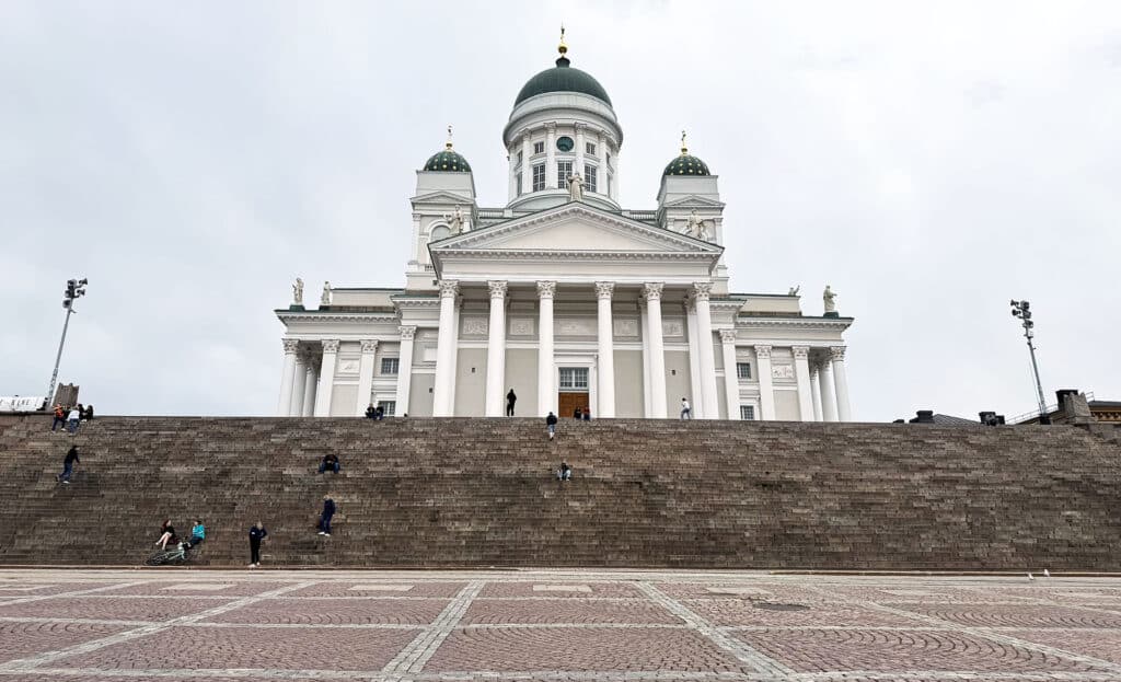 Senate Square with Helsinki Cathedral behind