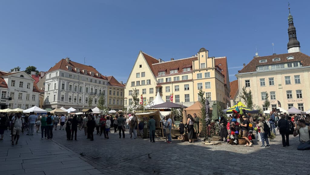 tallinn old town square or Raekoja plats