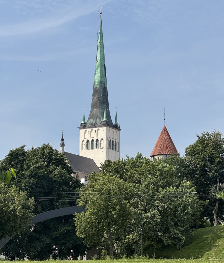 St. Olaf's Tallinn Estonia park view