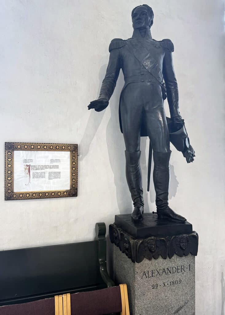 Tsar Alexander I statue