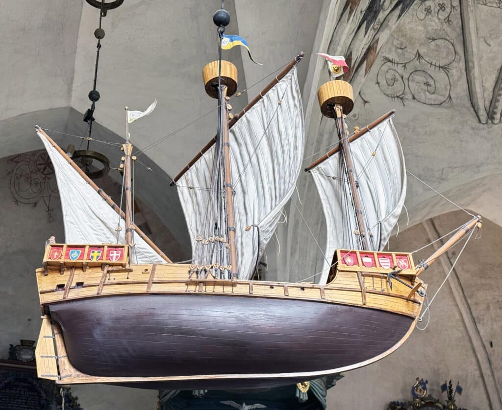 wooden ship model