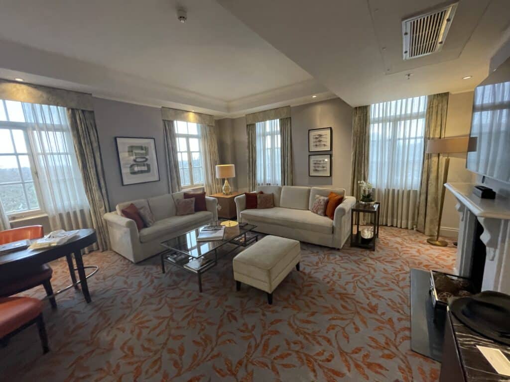 A suite at the JW Marriott London