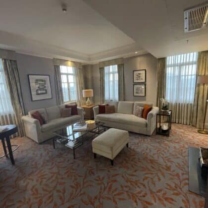 A suite at the JW Marriott London